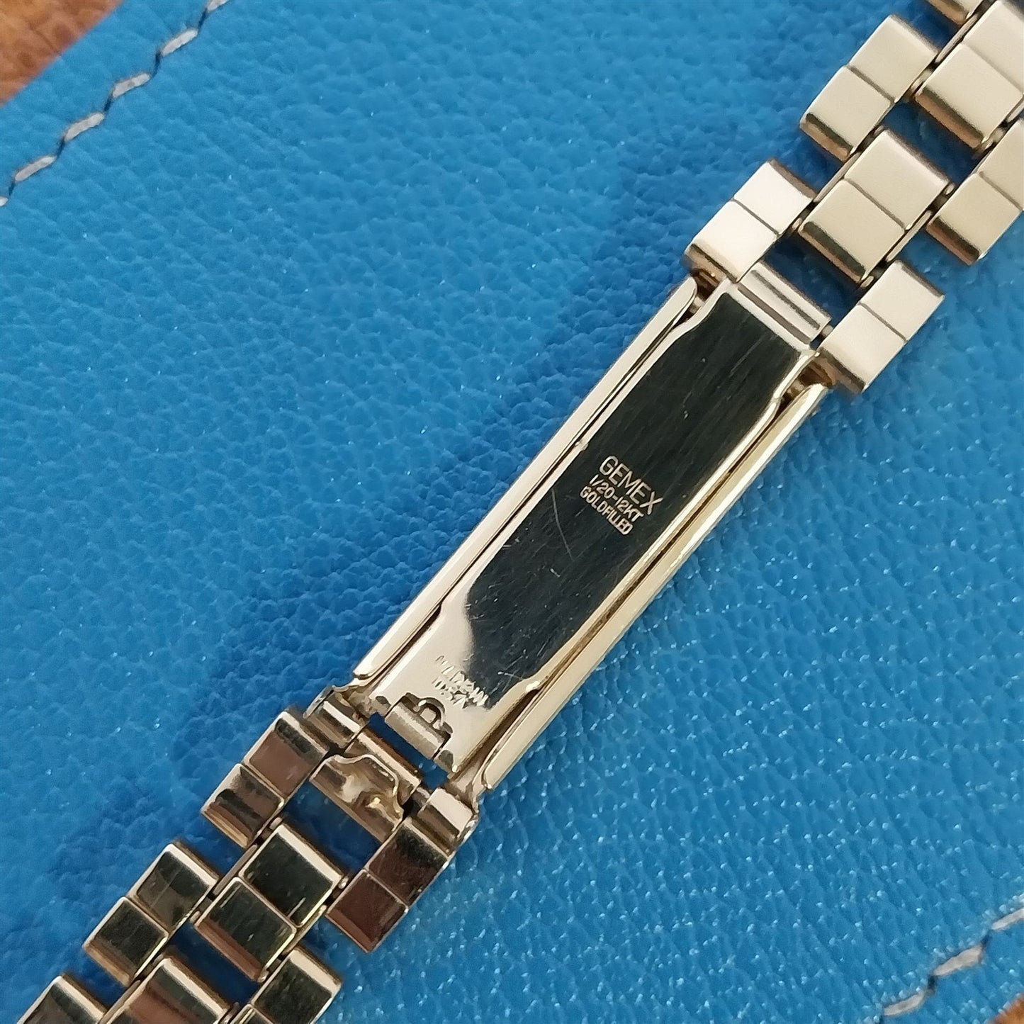 5/8" Gemex Art Deco 12k Gold-Filled Unused Classic 1940s Vintage Watch Band