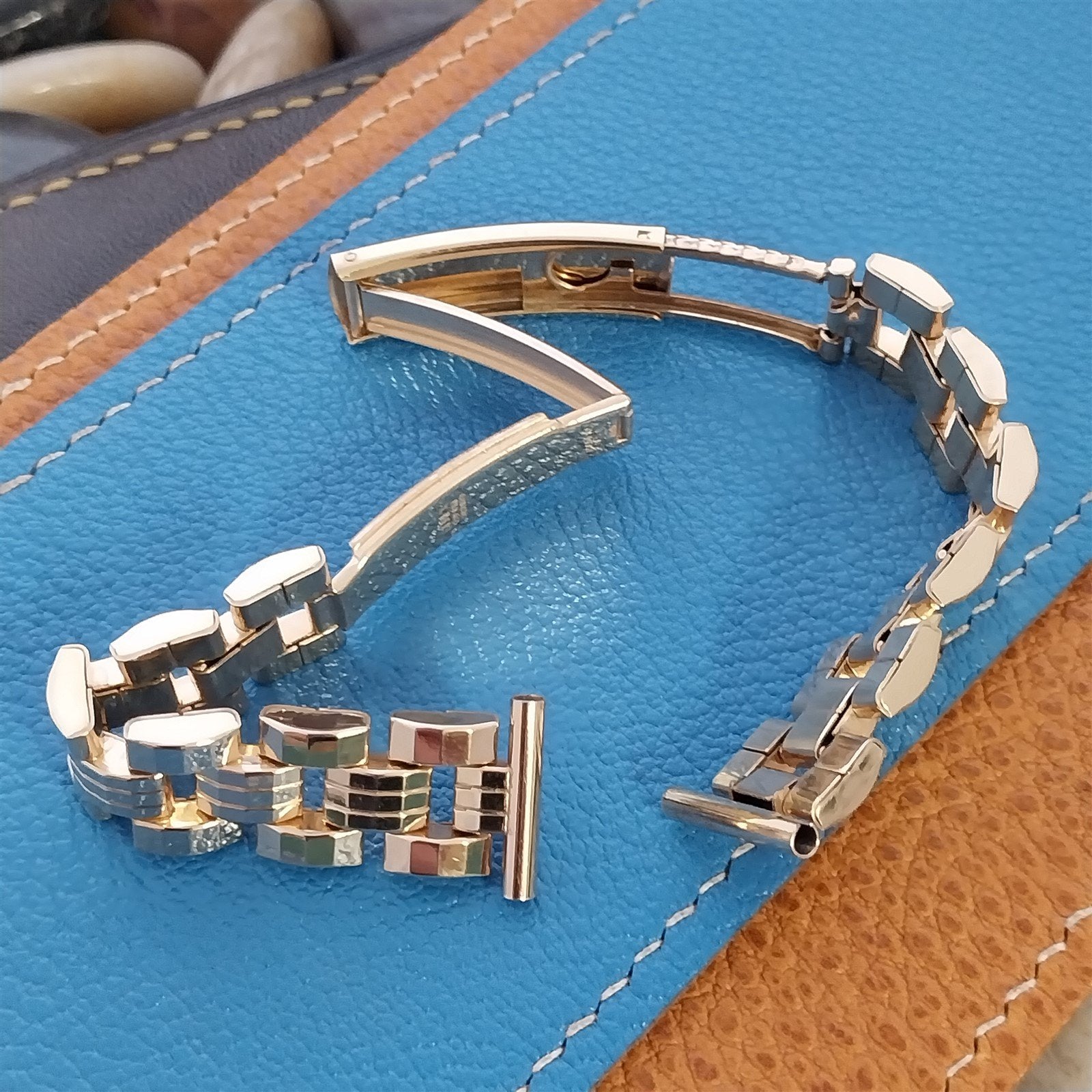 5/8" Gemex Art Deco 12k Gold-Filled Unused Classic 1940s Vintage Watch Band