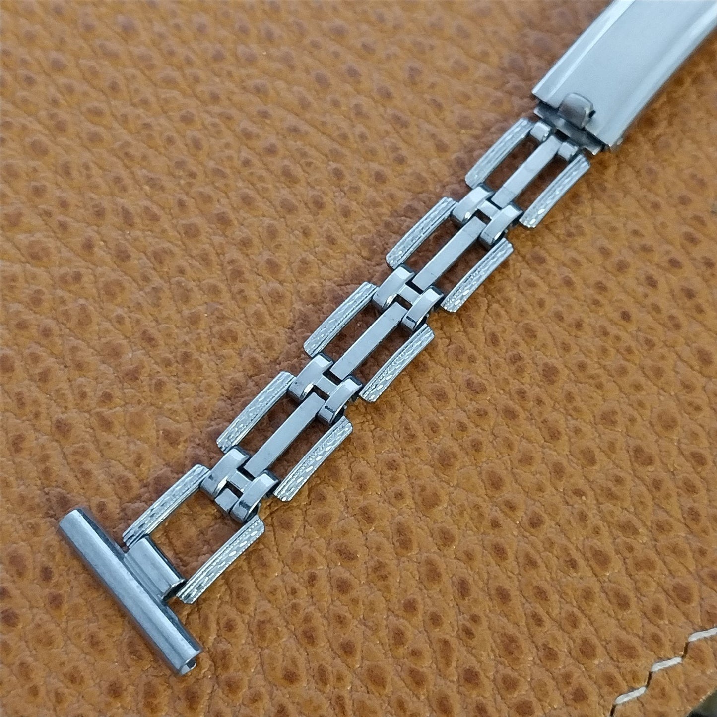 5/8" Art Deco 1940s JB Champion Lance Stainless Steel Unused Vintage Watch Band