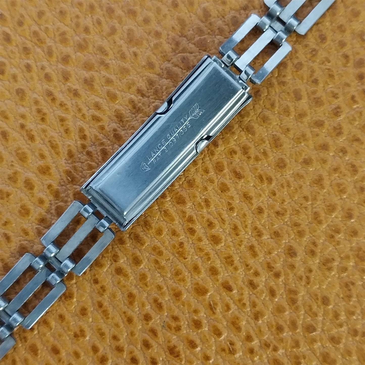 5/8" Art Deco 1940s JB Champion Lance Stainless Steel Unused Vintage Watch Band