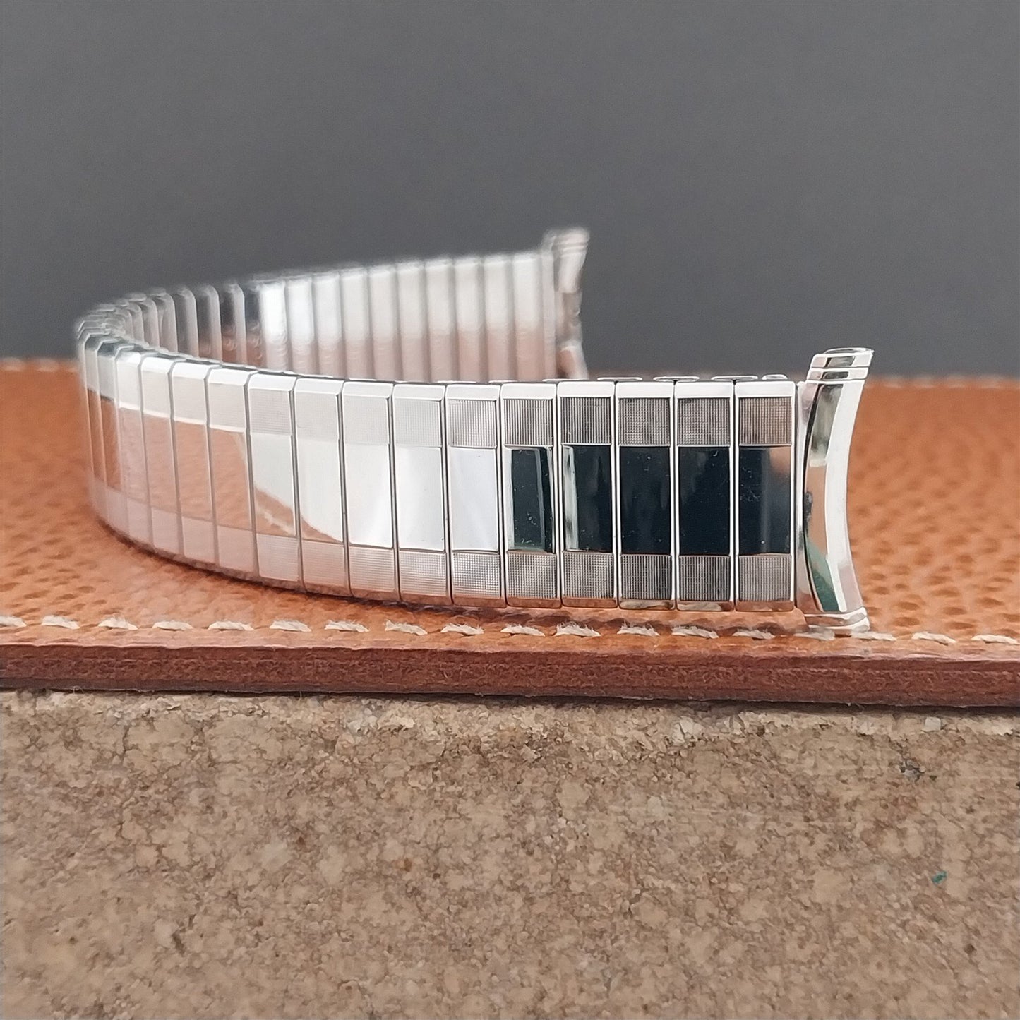 1964 Speidel Sun Valley White Gold Filled 19mm 18mm 16mm Vintage Watch Band