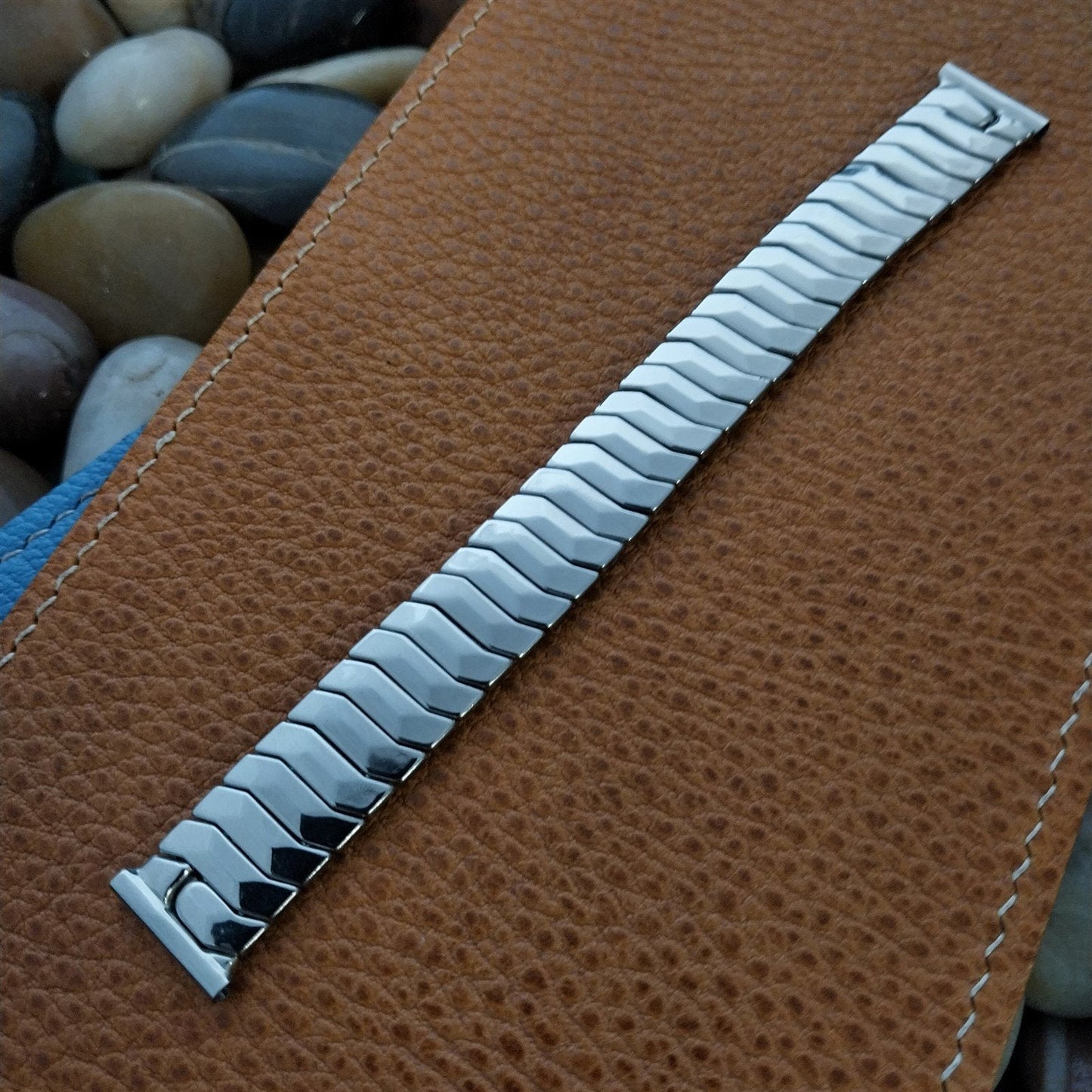 5/8" Ermer Stainless The Monarch Classic Stretch 1940s Unused Vintage Watch Band