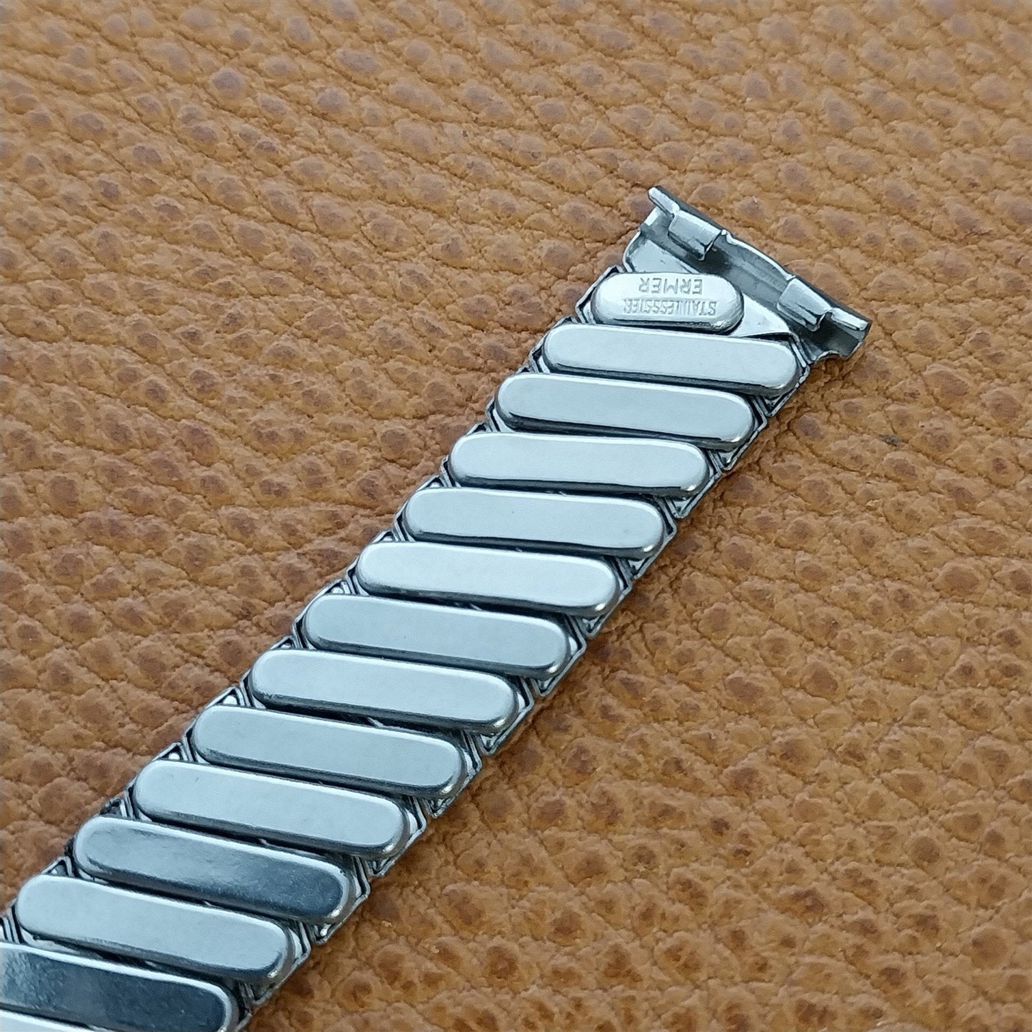 5/8" Ermer Stainless The Monarch Classic Stretch 1940s Unused Vintage Watch Band