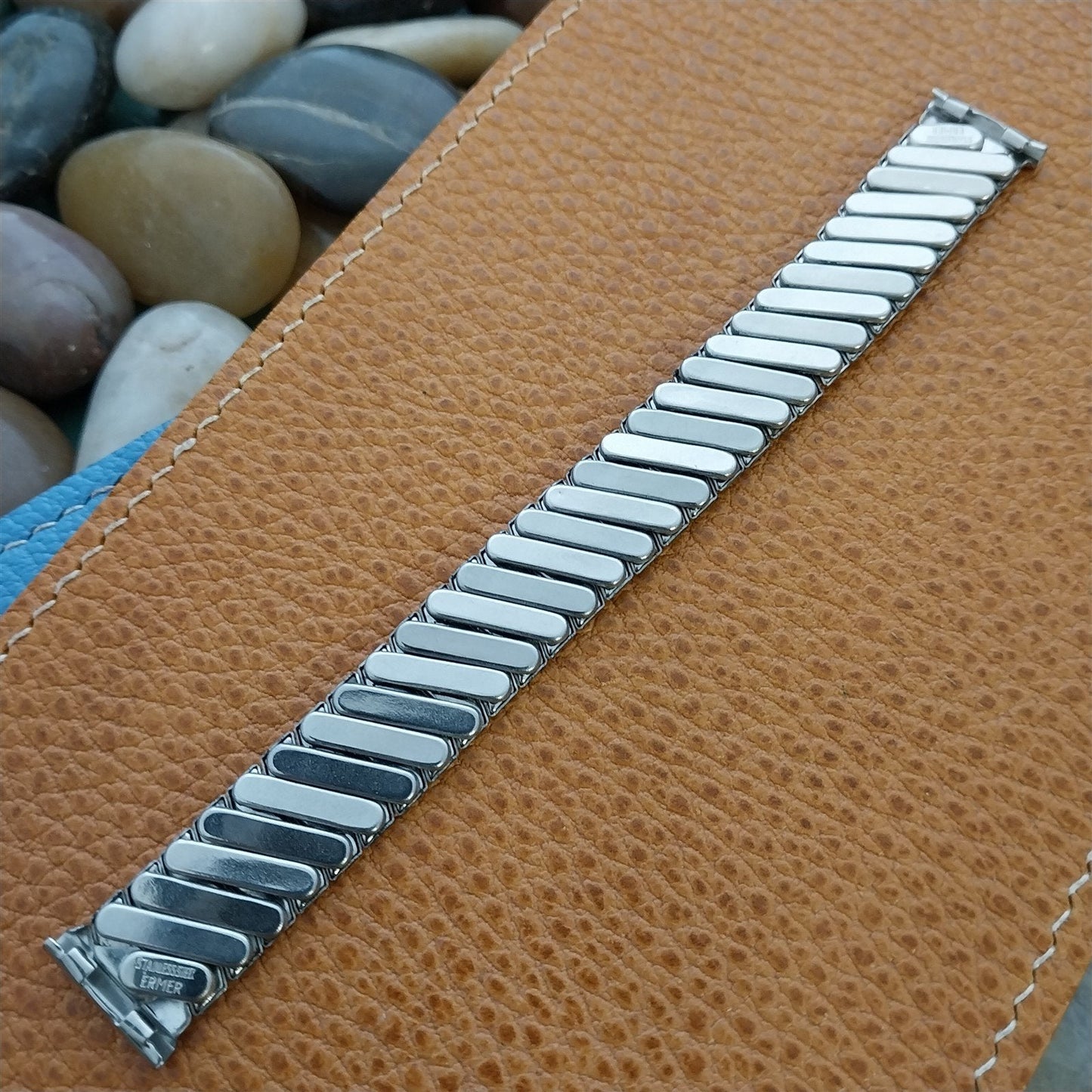 5/8" Ermer Stainless The Monarch Classic Stretch 1940s Unused Vintage Watch Band