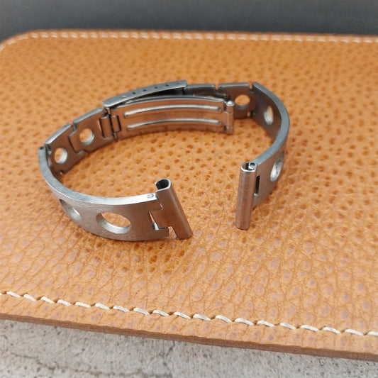 16mm Stainless Steel Solid-Link GT Ladies Unused 1970s Vintage Watch Band