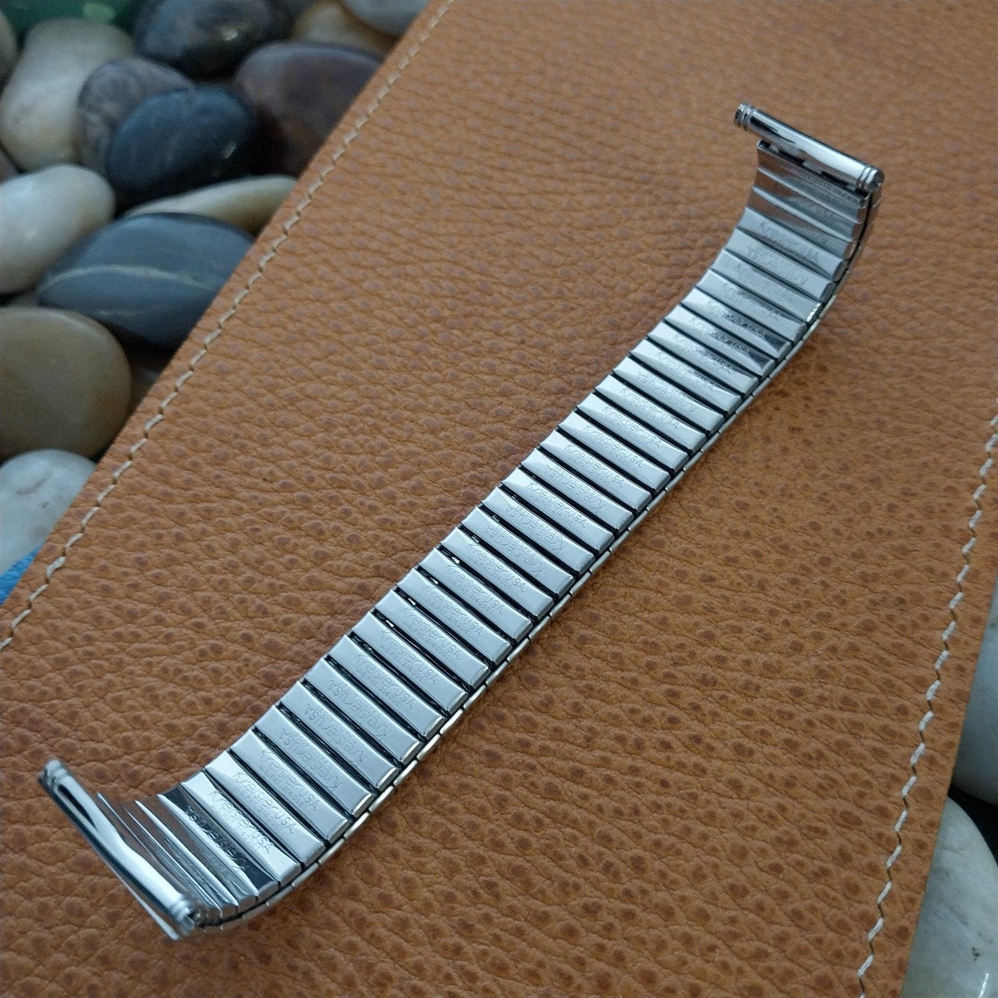 18mm 19mm 10K White Gold-Filled Kreisler Unused Classic 1960s Vintage Watch Band