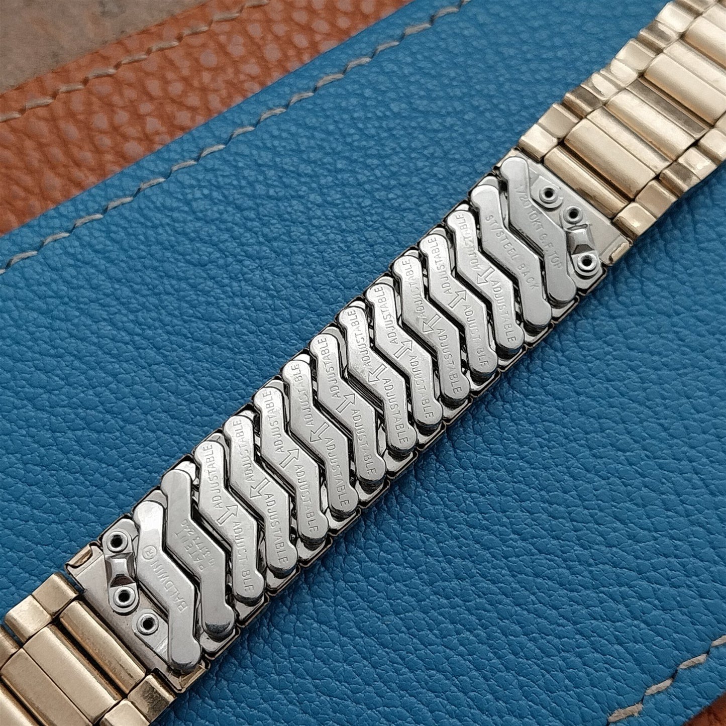 Vintage 18mm Baldwin 18mm 10k Gold-Filled Expansion Unused Classic Watch Band