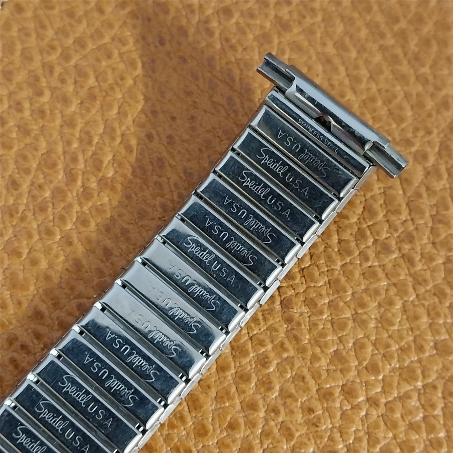 18mm 19mm 20mm 1970s Speidel Long Classic Stainless Steel nos Vintage Watch Band
