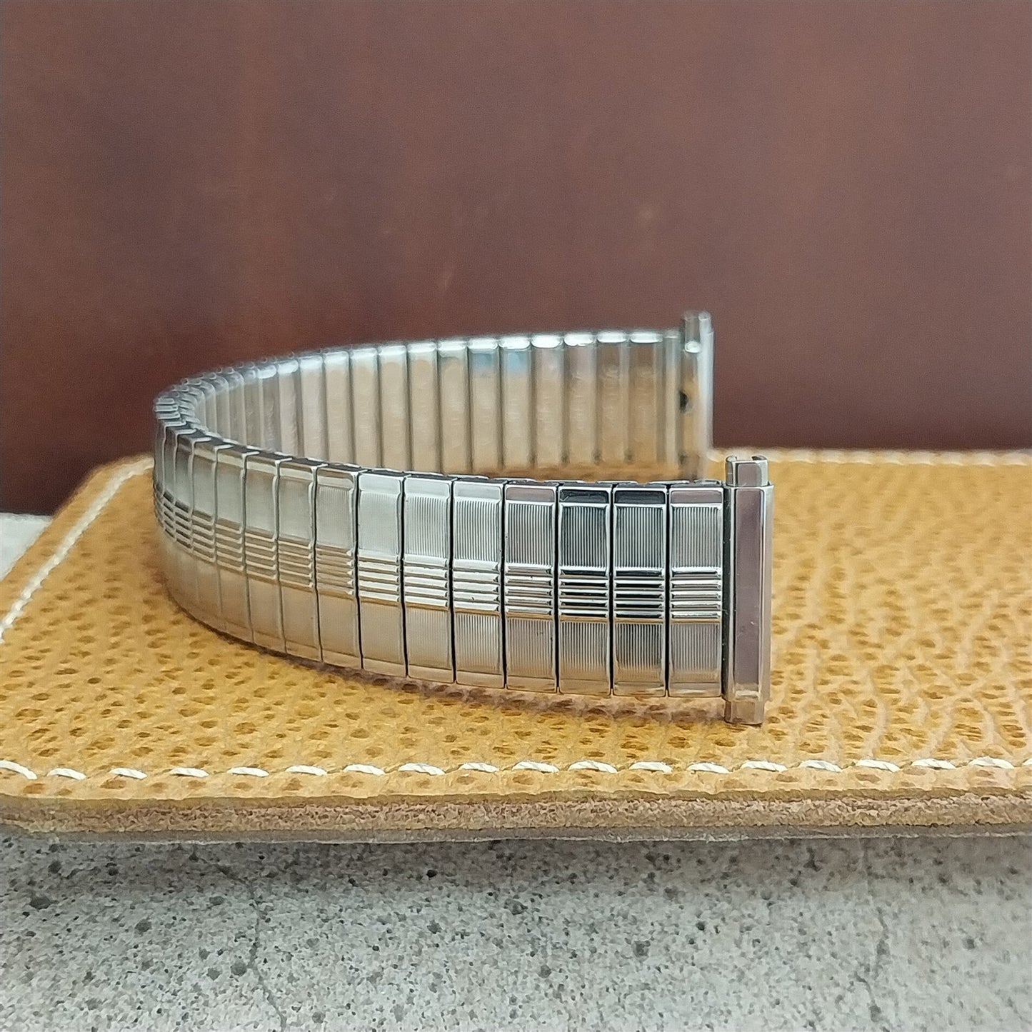 1970s Stainless Steel Speidel Thunderbird 16mm 18mm 19mm nos Vintage Watch Band