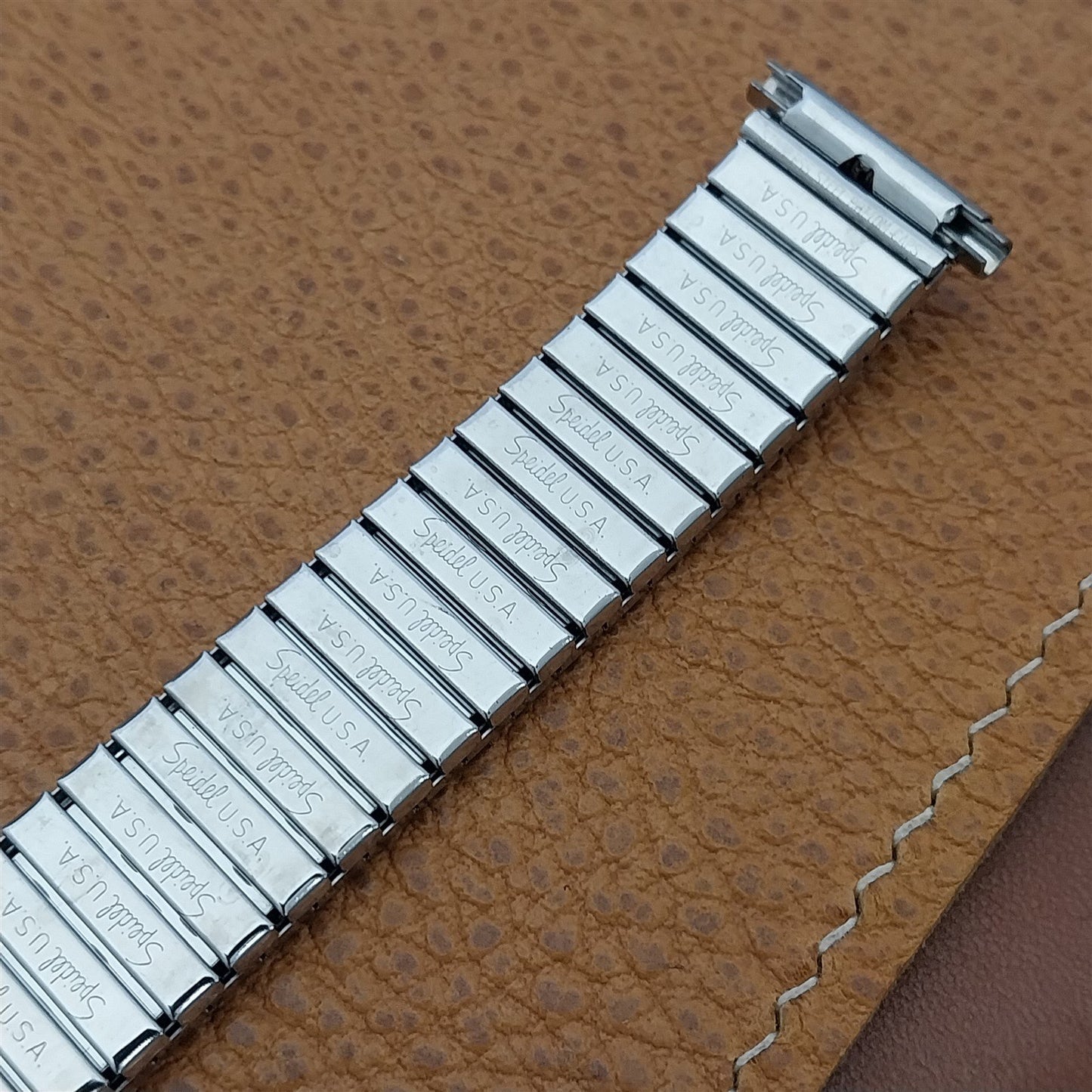 1970s Stainless Steel Speidel Thunderbird 16mm 18mm 19mm nos Vintage Watch Band