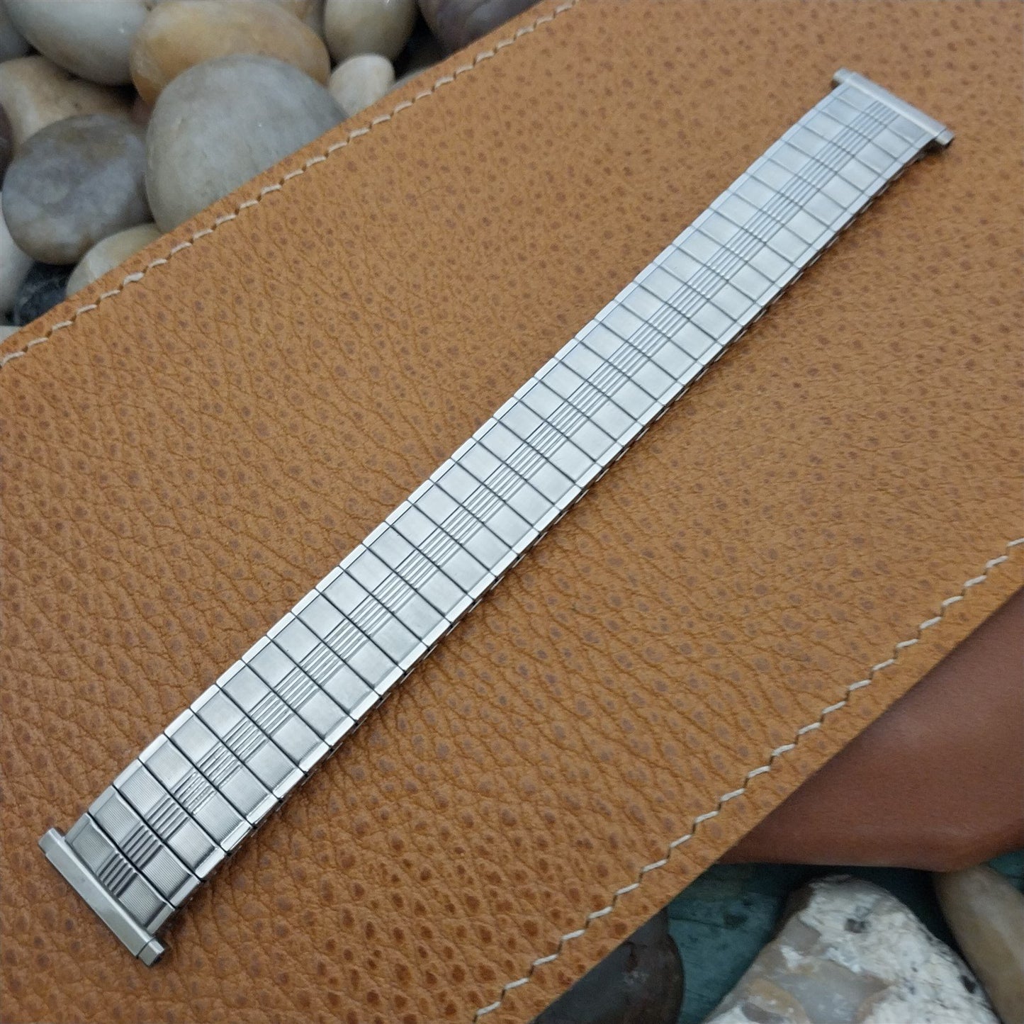 1970s Stainless Steel Speidel Thunderbird 16mm 18mm 19mm nos Vintage Watch Band