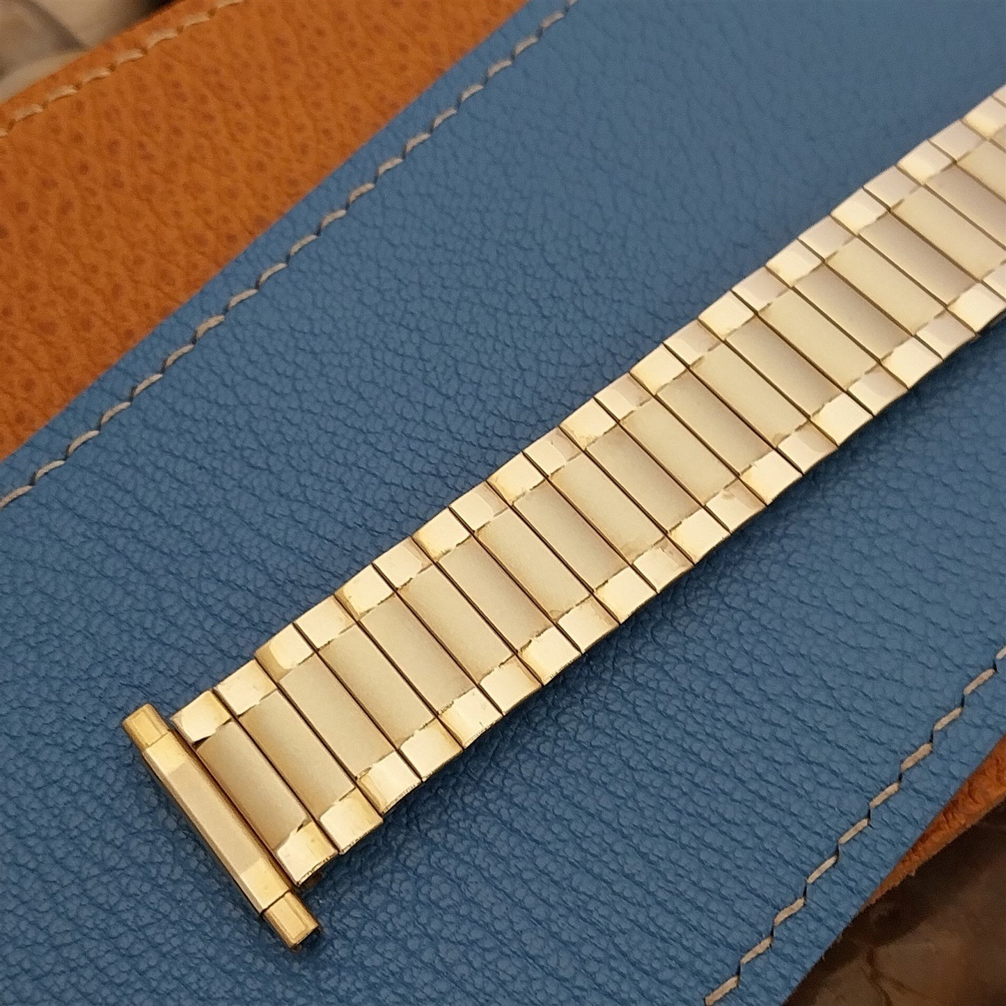 19mm 18mm Speidel Radial Gold RGP Wide nos Long Unused 1970s Vintage Watch Band