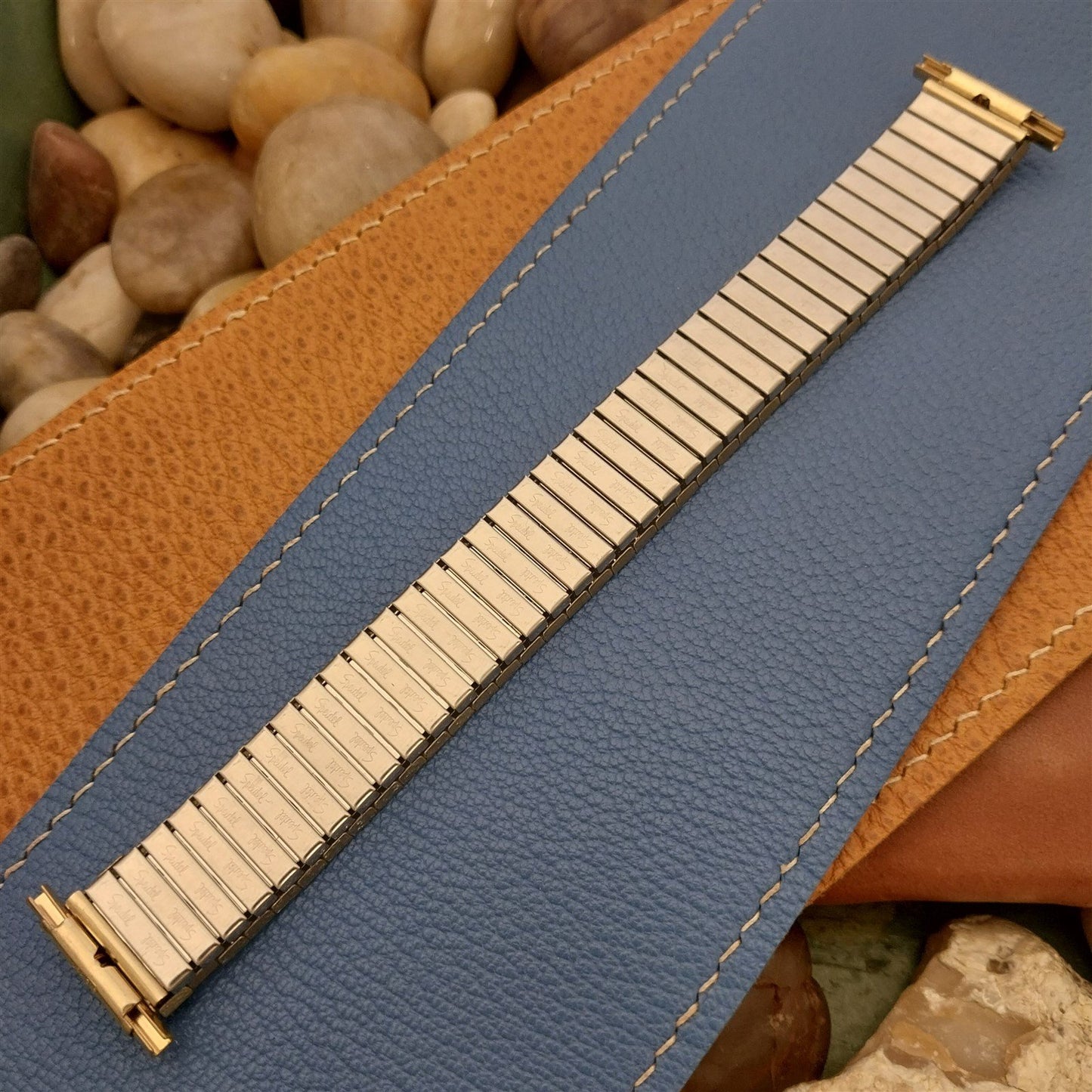 19mm 18mm Speidel Radial Gold RGP Wide nos Long Unused 1970s Vintage Watch Band