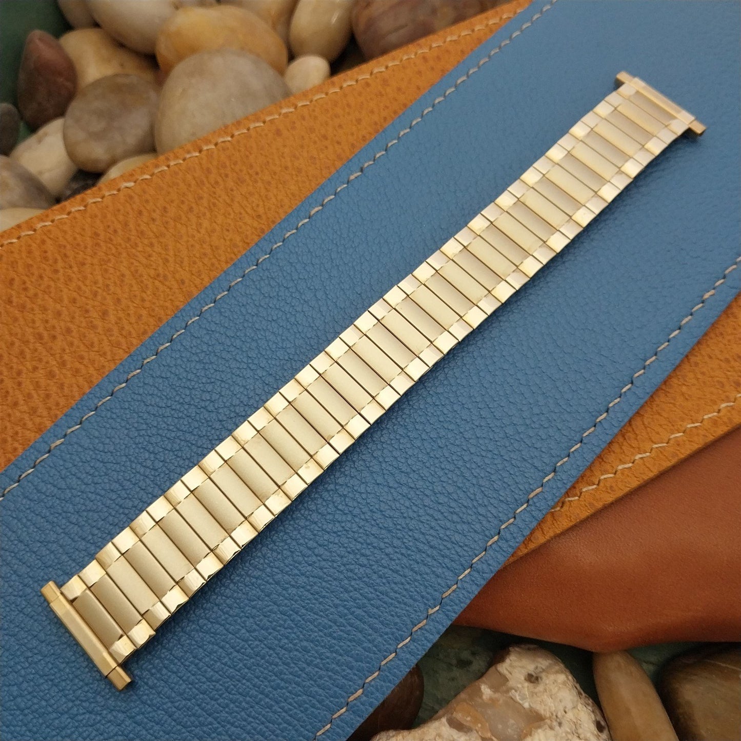 19mm 18mm Speidel Radial Gold RGP Wide nos Long Unused 1970s Vintage Watch Band