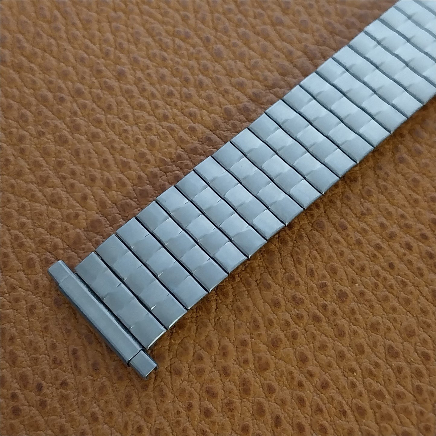 Speidel Radial Brushed Stainless Steel Expansion nos 1970s Vintage Watch Band