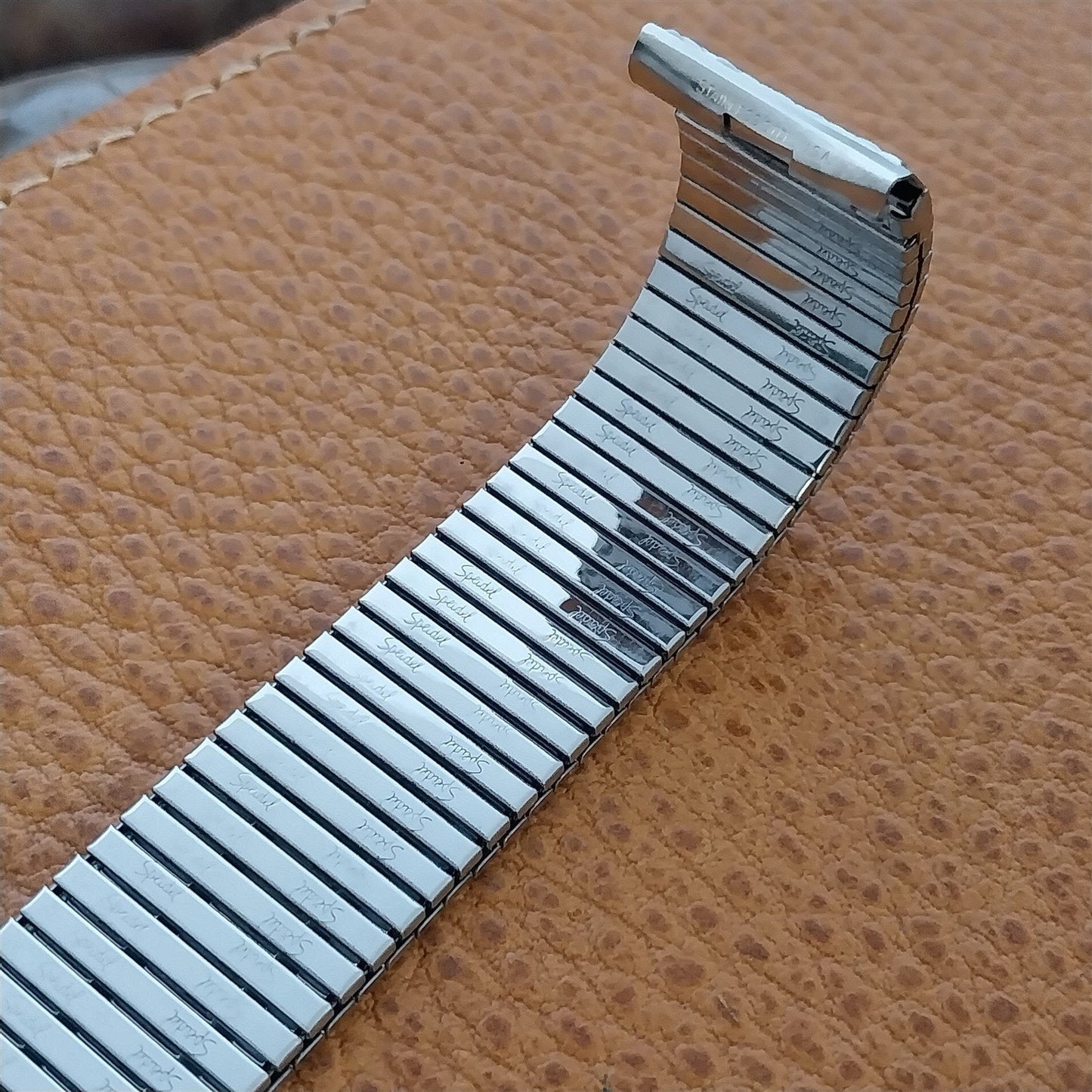 17.2mm Stainless Steel Speidel Thinline nos Unused 1970s Vintage Watch Band