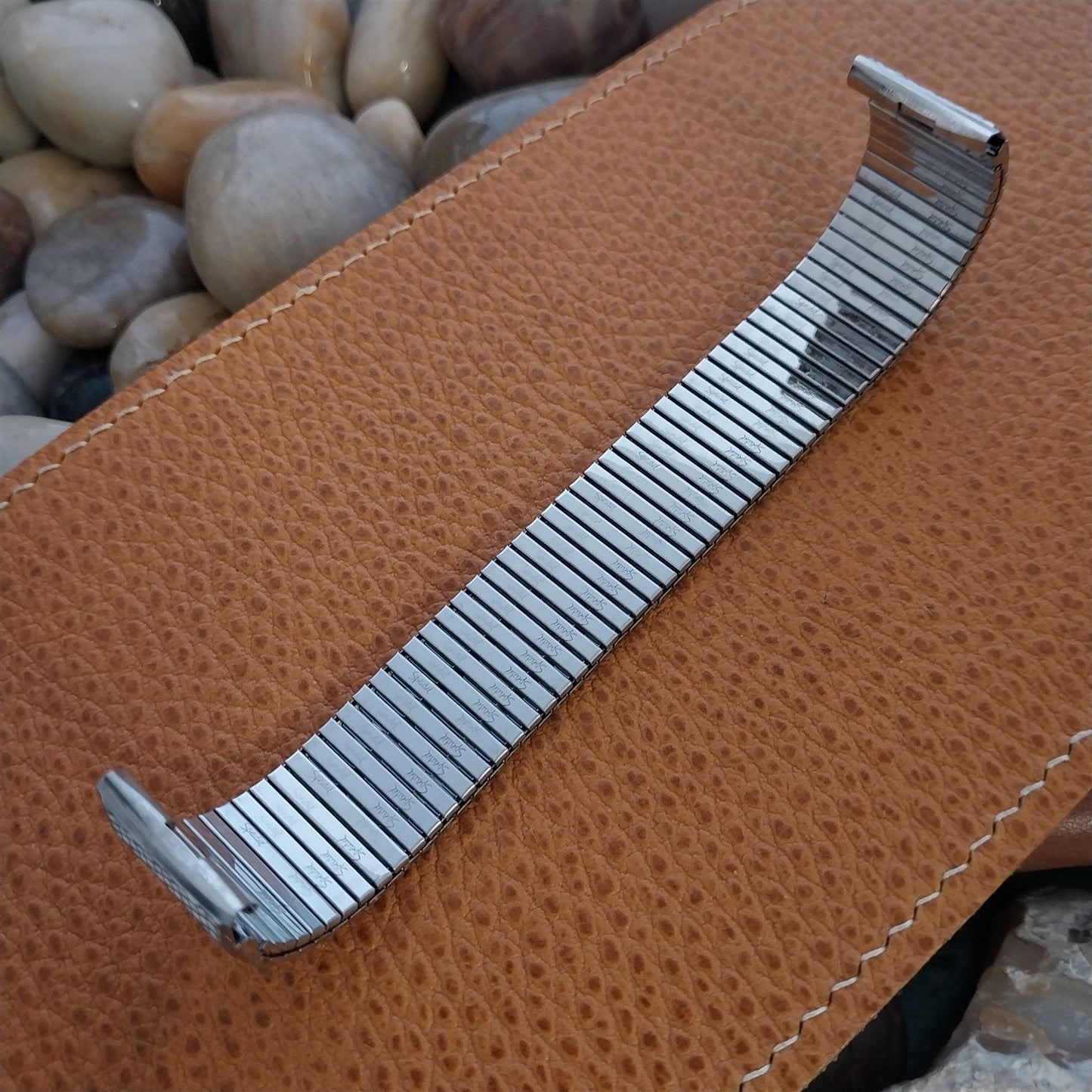 17.2mm Stainless Steel Speidel Thinline nos Unused 1970s Vintage Watch Band