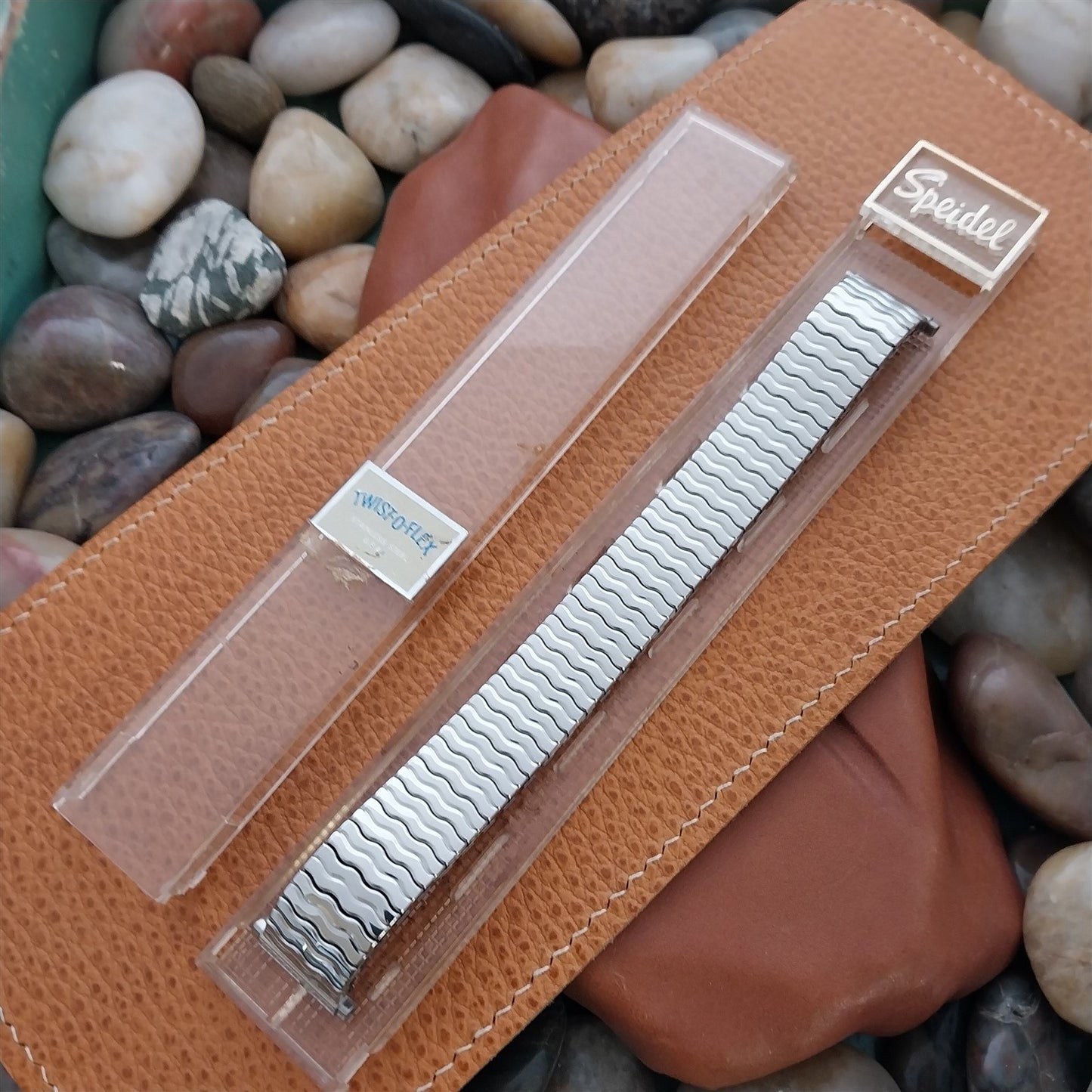 19mm 18mm 16mm Stainless Steel 1970s Speidel Riptide Unused Vintage Watch Band