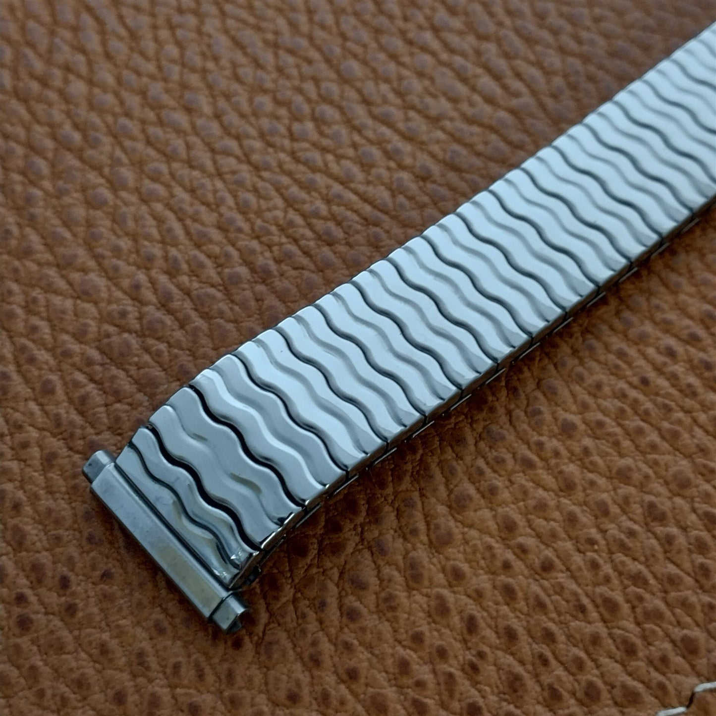 19mm 18mm 16mm Stainless Steel 1970s Speidel Riptide Unused Vintage Watch Band