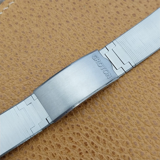 22mm Stainless Steel Croton Digital LED LCD nos Vintage Watch Band