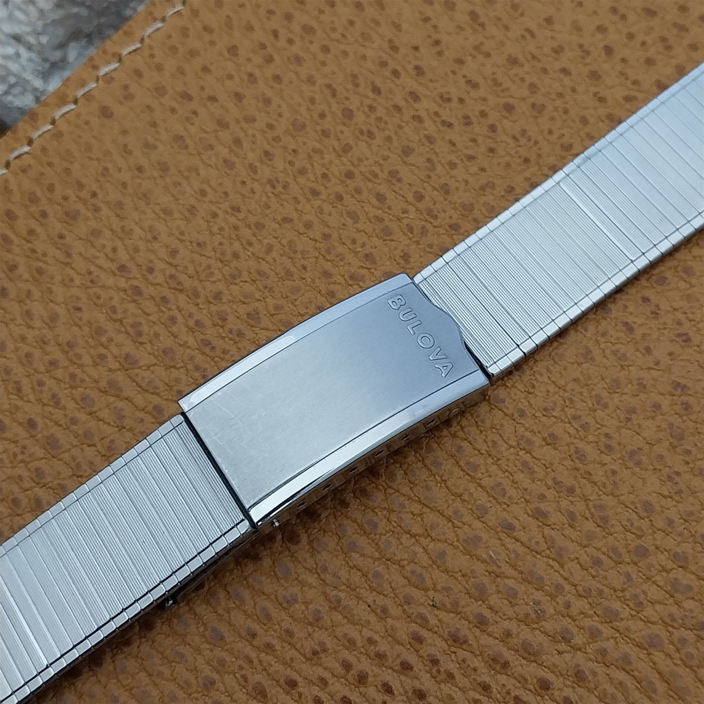 19mm 18mm Bulova Stainless Steel Duchess Unused Classic 1960s Vintage Watch Band