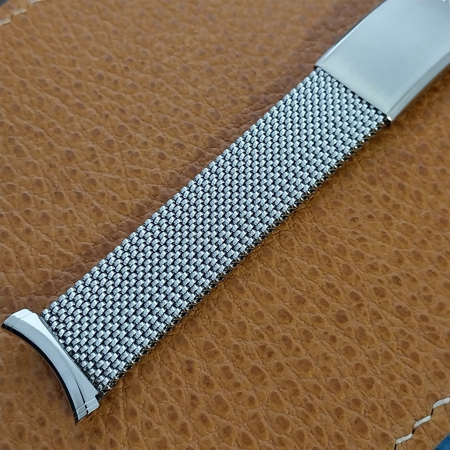 19mm 18mm Stainless Steel Expansion Mesh Evinger Long Unused Vintage Watch Band