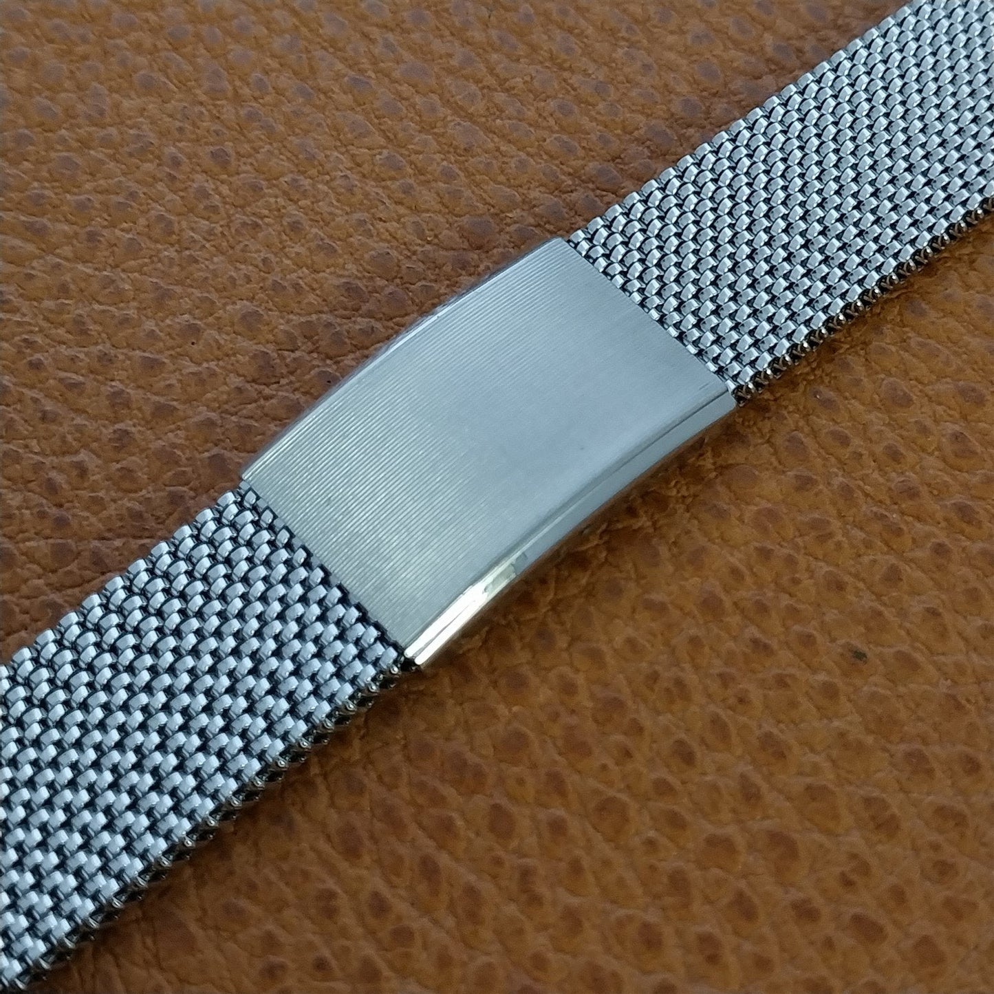 19mm 18mm Stainless Steel Expansion Mesh Evinger Long Unused Vintage Watch Band