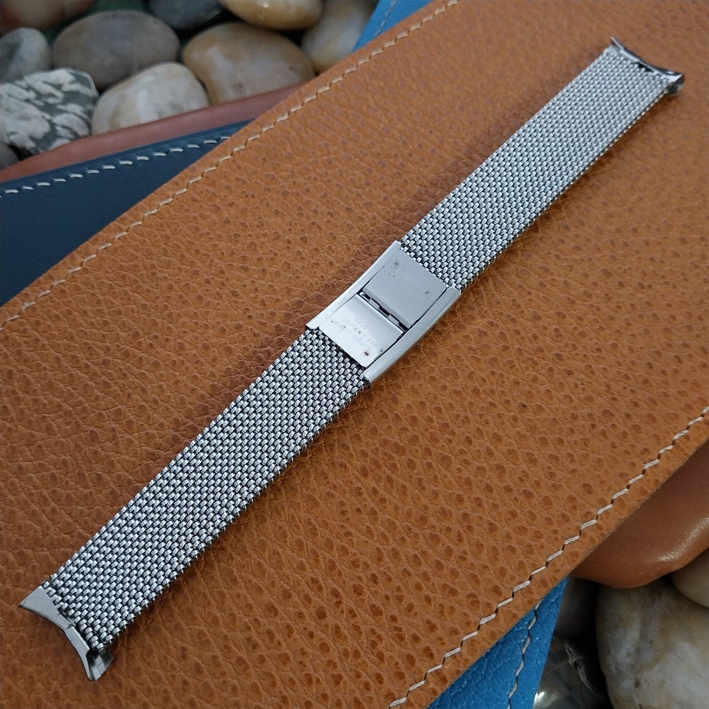 19mm 18mm Stainless Steel Expansion Mesh Evinger Long Unused Vintage Watch Band