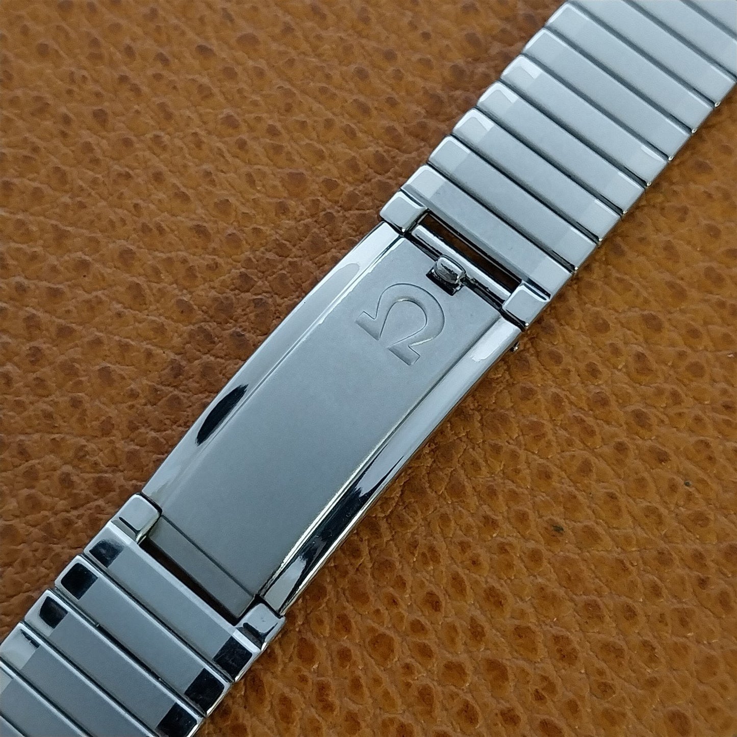 17.2mm Omega Stainless Steel Classic JB Champion Unused nos Vintage Watch Band