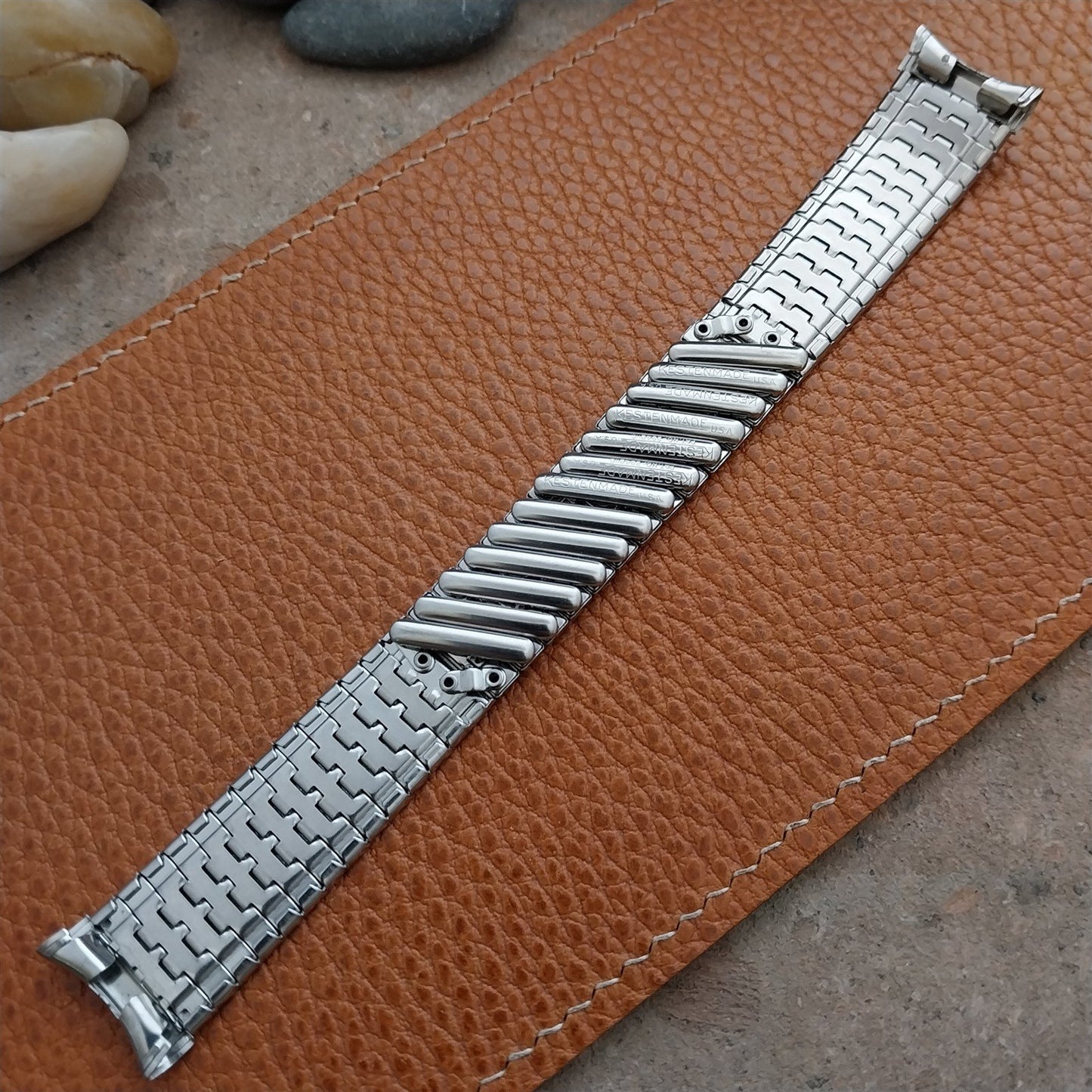 19mm 18mm 17mm 1960s Kestenmade USA Classic Stainless Steel Vintage Watch Band