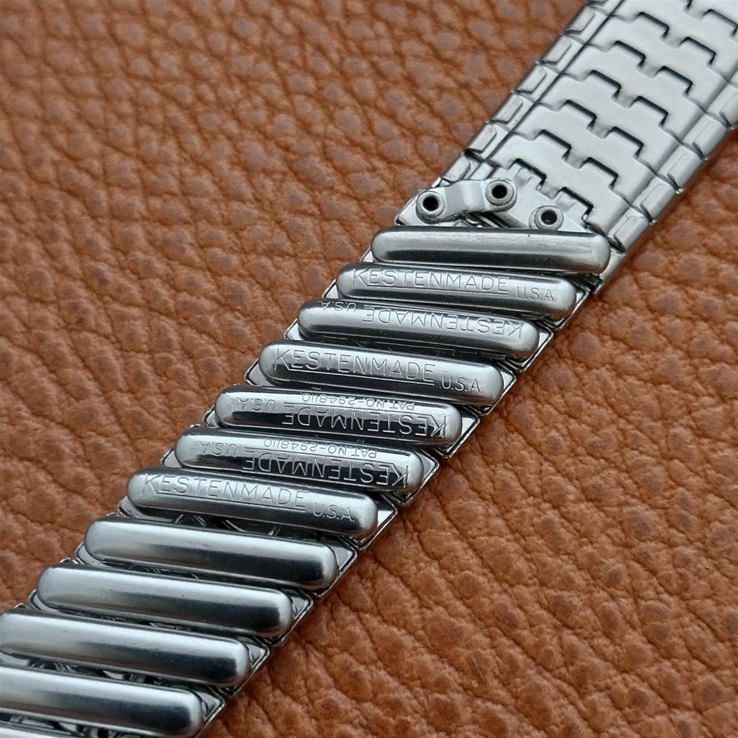 19mm 18mm 17mm 1960s Kestenmade USA Classic Stainless Steel Vintage Watch Band