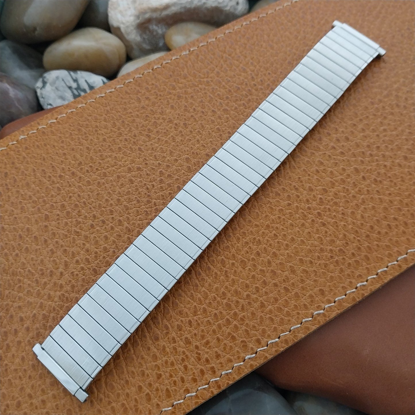 Speidel USA Wide Stainless Steel Expansion 19mm 20mm 22mm nos Vintage Watch Band