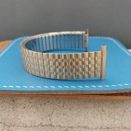 Speidel USA Made Yellow Gold rgp Long nos 1970s Vintage Watch Band 19mm 22mm