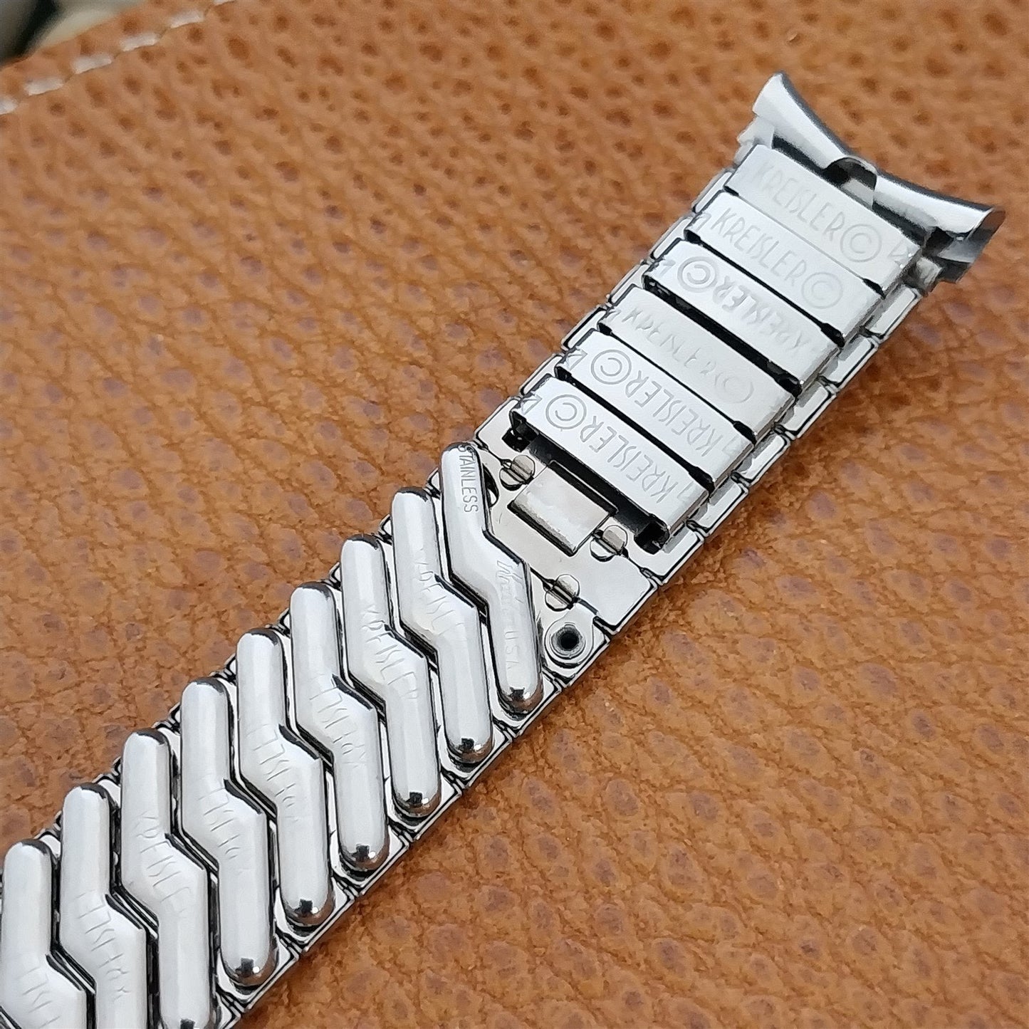 Vintage 17mm Kreisler Stainless Steel 1950s Classic Stretch Unused Watch Band