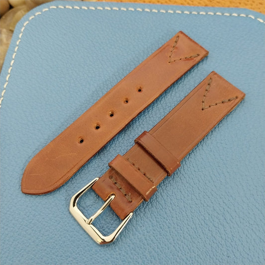 Short 17mm Shell Cordovan Leather nos Unused 1950s Vintage Watch Band