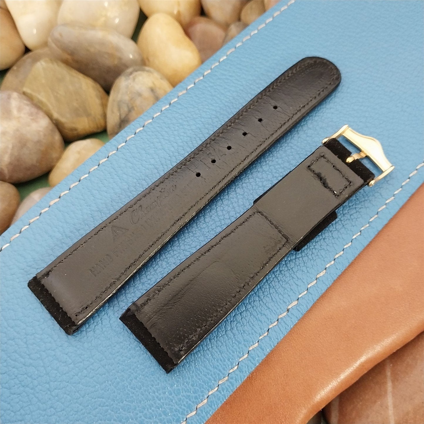 Vintage 19mm JB Champion Tapered Suede nos Unused Classic 1960s Watch Band