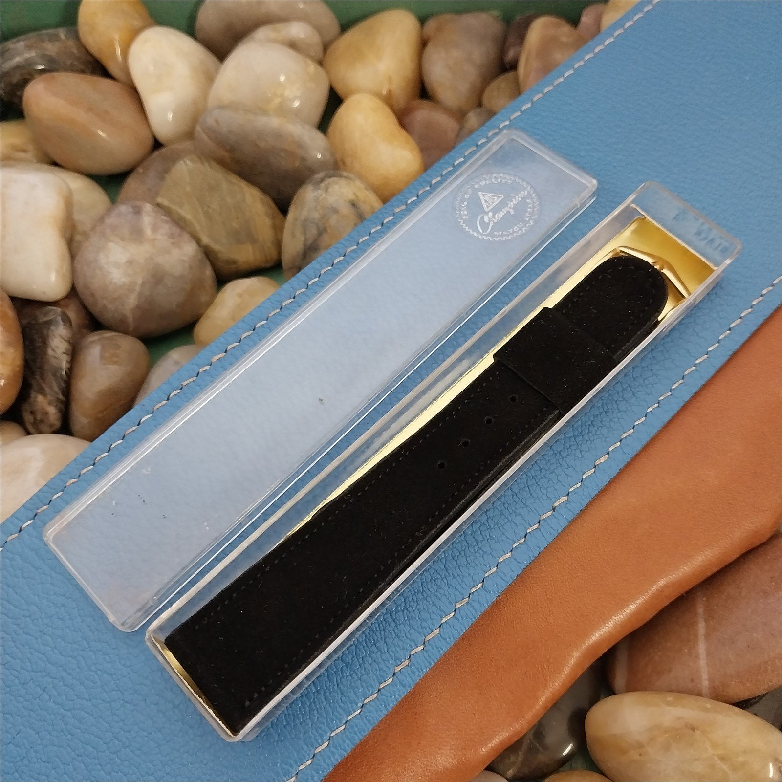 Vintage 19mm JB Champion Tapered Suede nos Unused Classic 1960s Watch Band