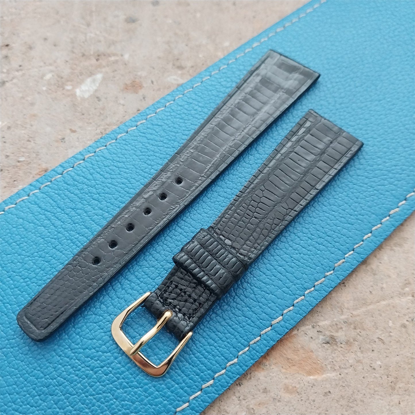19mm JB Champion Tapered Lizard Unused nos 1960s Vintage Watch Strap