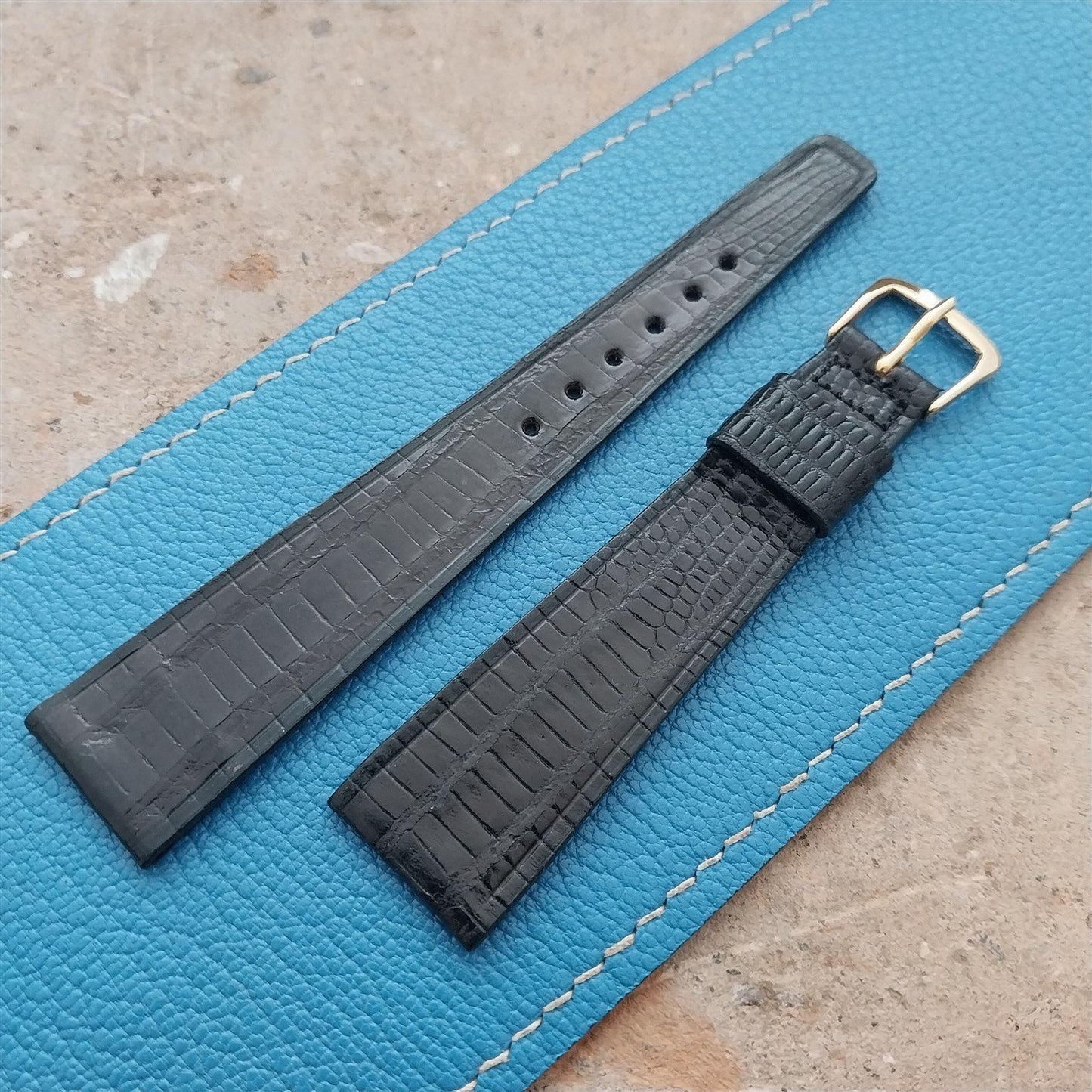 19mm JB Champion Tapered Lizard Unused nos 1960s Vintage Watch Strap