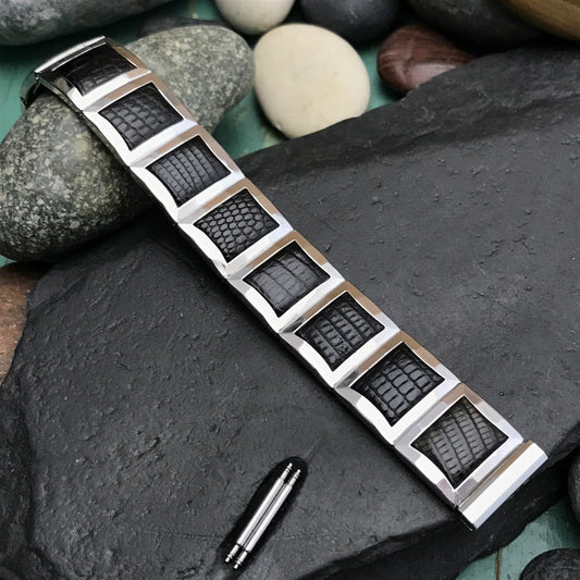 17.2mm Flex-Let White Gold-Filled Classic 1957 mcm Unused nos Vintage Watch Band