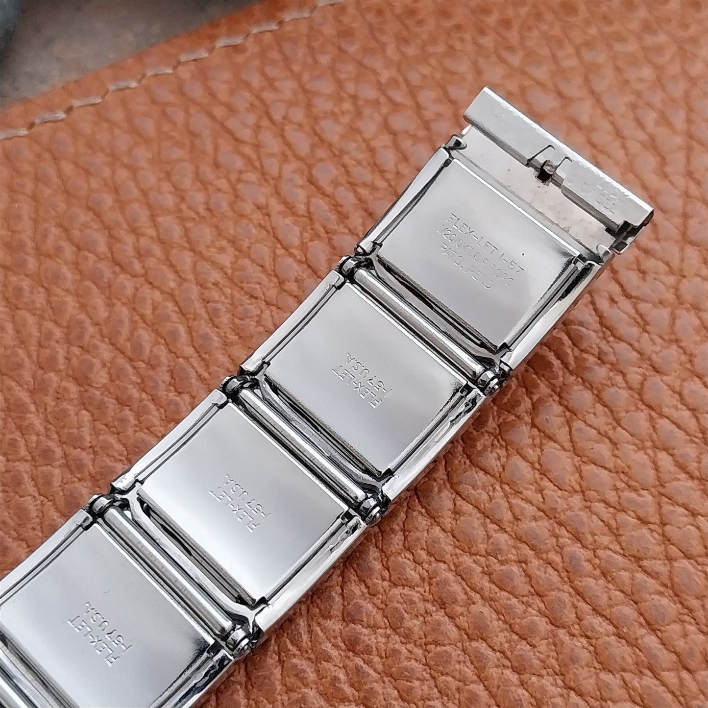 17.2mm Flex-Let White Gold-Filled Classic 1957 mcm Unused nos Vintage Watch Band
