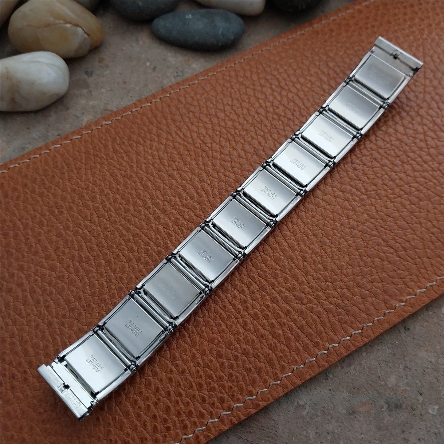 17.2mm Flex-Let White Gold-Filled Classic 1957 mcm Unused nos Vintage Watch Band