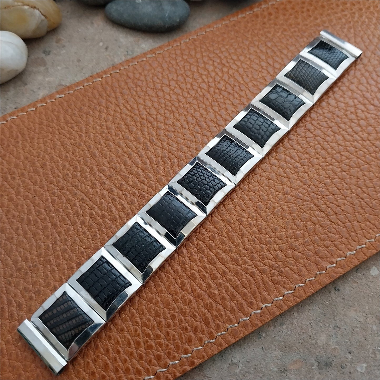 17.2mm Flex-Let White Gold-Filled Classic 1957 mcm Unused nos Vintage Watch Band