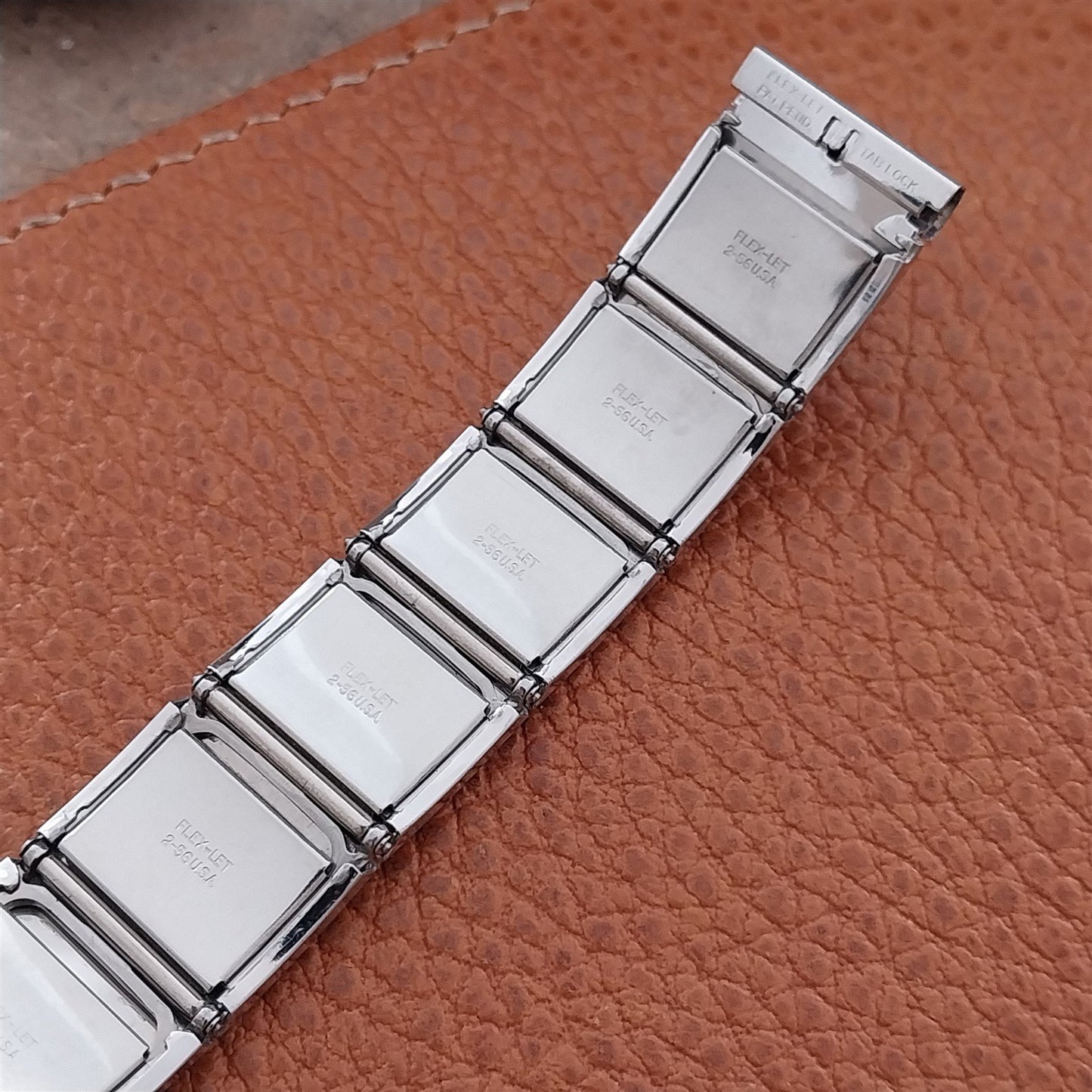 17.2mm White Gold-Filled Flex-Let mcm 1956 Classic nos Unused Vintage Watch Band
