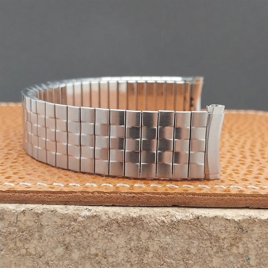 19mm Speidel Radial Long Stainless Steel Wide 1970s nos Vintage Watch Band