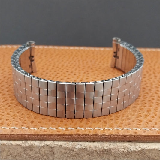 19mm Speidel Radial Long Stainless Steel Wide 1970s nos Vintage Watch Band