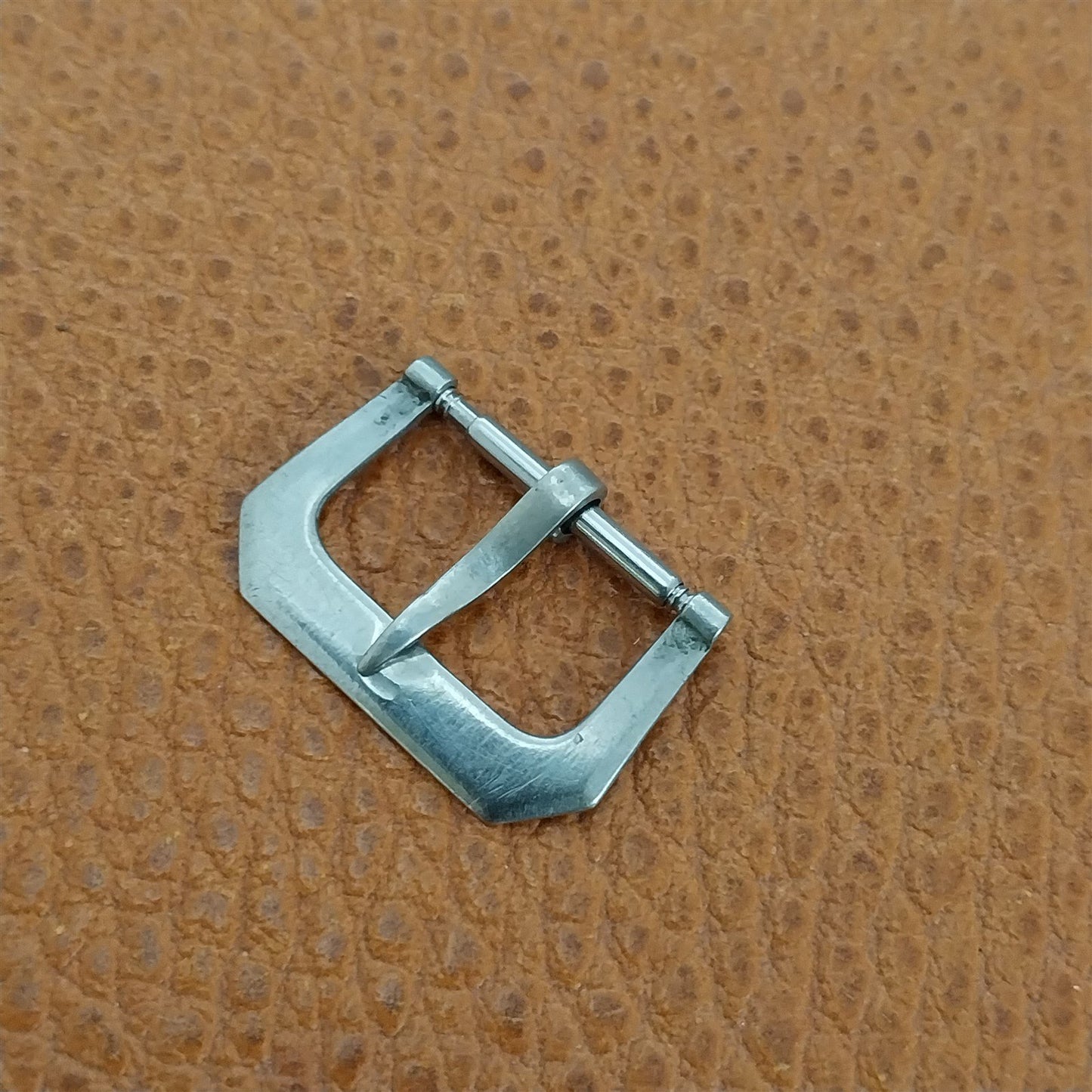 16mm Art Deco Nickel 16mm Flat Knife Edge Vintage Watch Band Buckle