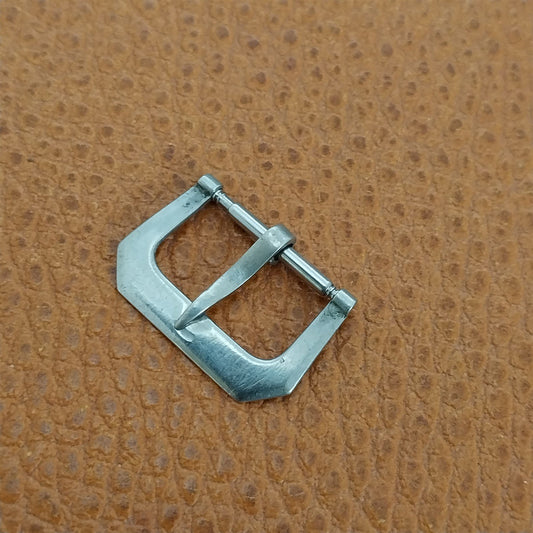 16mm Art Deco Nickel 16mm Flat Knife Edge Vintage Watch Band Buckle