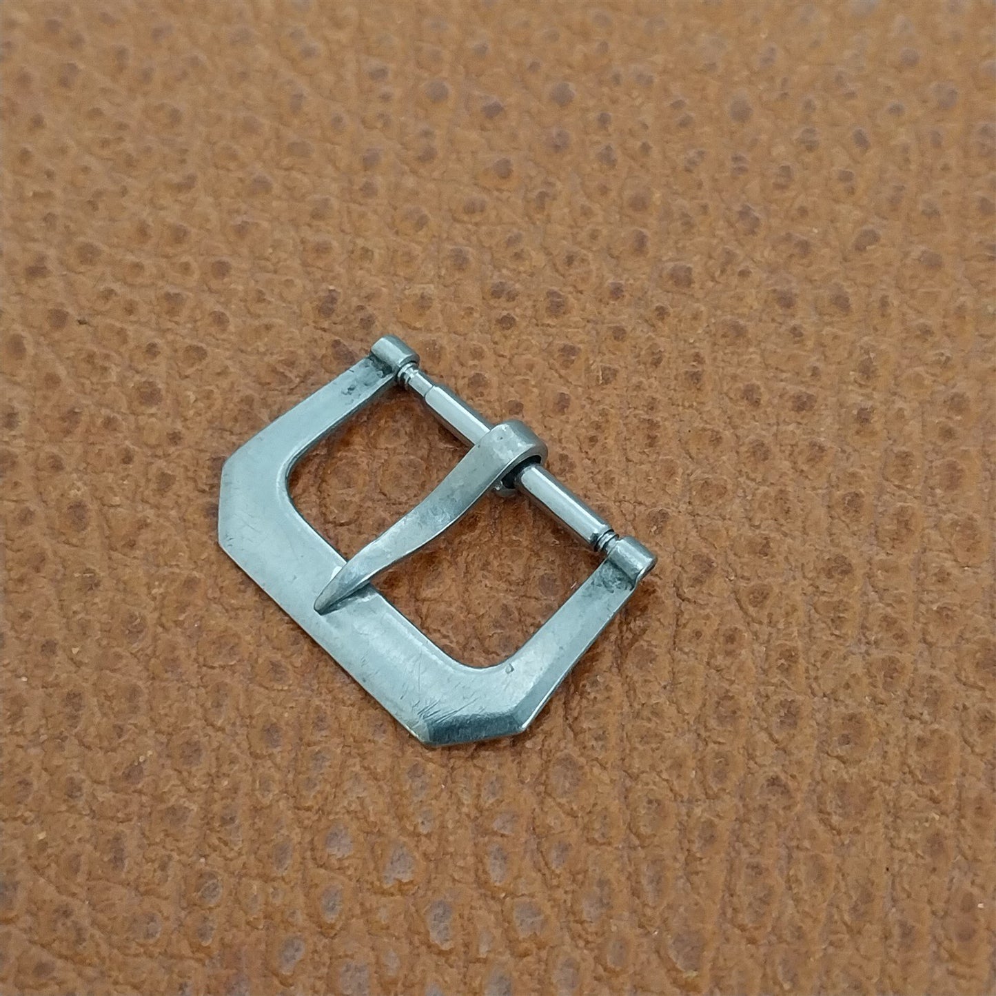 16mm Art Deco Nickel 16mm Flat Knife Edge Vintage Watch Band Buckle