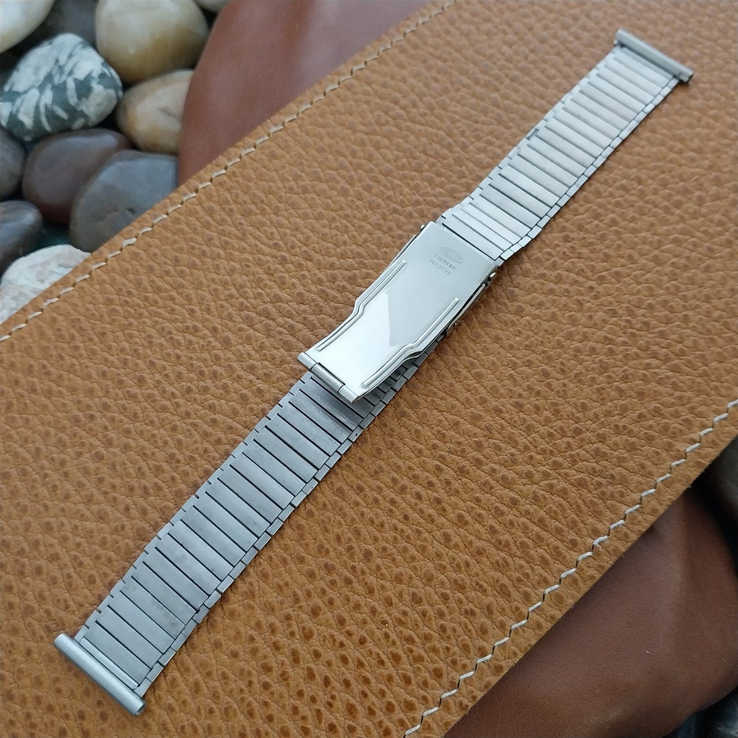 14k White Gold Filled Hadley Unused nos Classic 1930s Vintage Watch Band